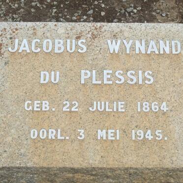 PLESSIS Jacobus Wynand, du 1864-1945