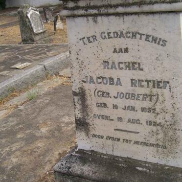 RETIEF Rachel Jacoba nee JOUBERT 1852-1924