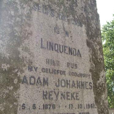 REYNEKE Adam Johannes 1876-1961