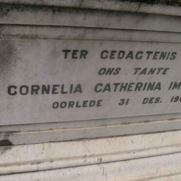IMMELMAN Cornelia Catherina -1961