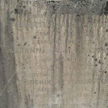 STEGMANN Susanna A.H. nee DE KLERK 1832-1909 