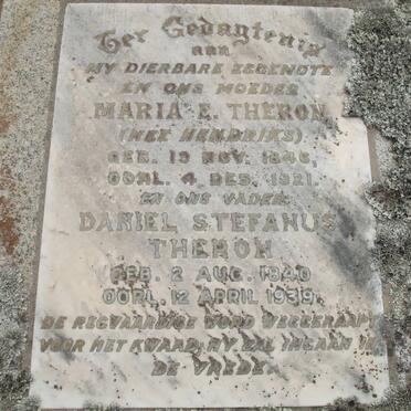 THERON Daniel Stefanus 1840-1939 &amp; Maria E. HENDRIKS 1846-1921
