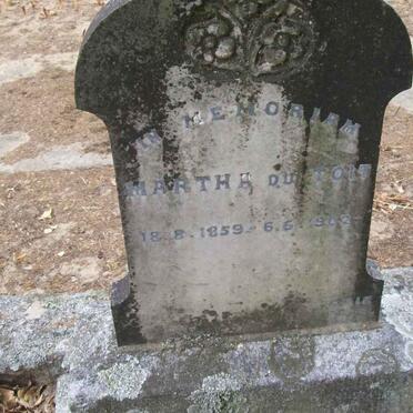 TOIT Martha, du 1859-1902