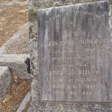 ZUIDMEER Franciscus 1862-1915 &amp; Anna DU PLESSIS -1931