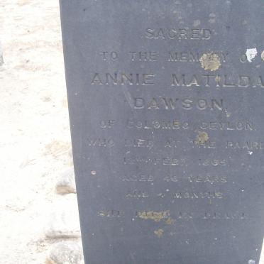 DAWSON Annie Matilda -1965