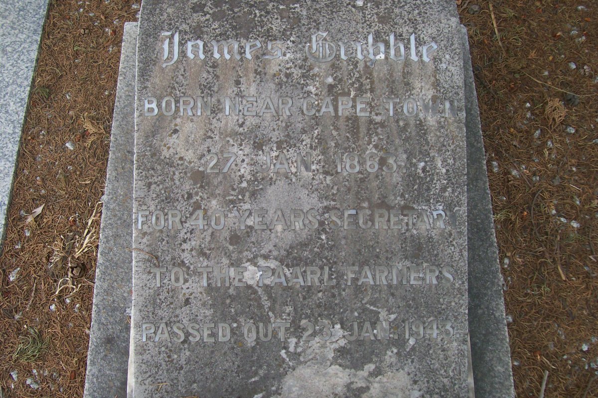 GRIBBLE James 1863-1943