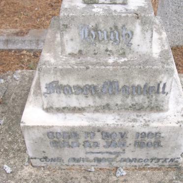HUGH Fraser Mantell 1906-1908
