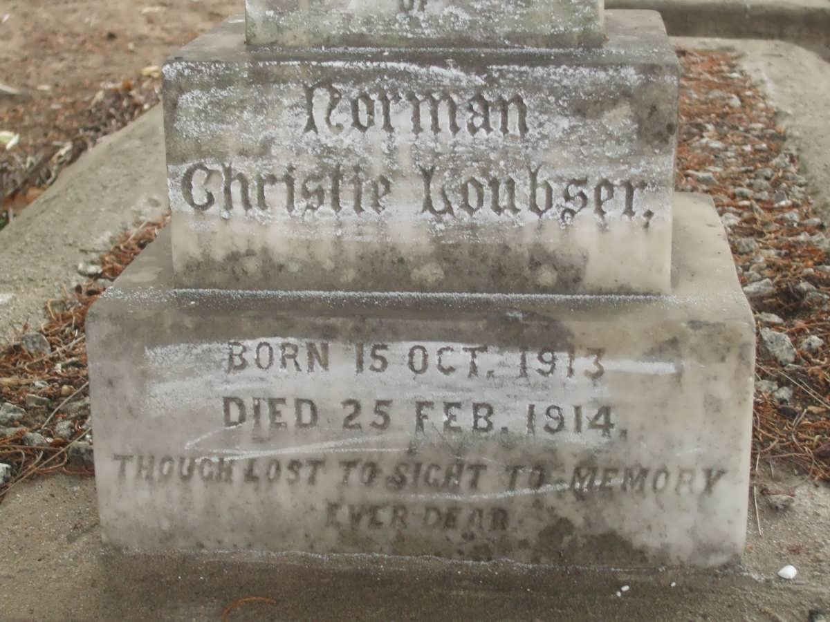 LOUBSER Norman Christie 1913-1914