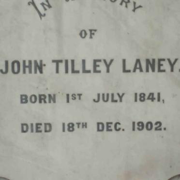 LANEY John Tilley 1841-1902