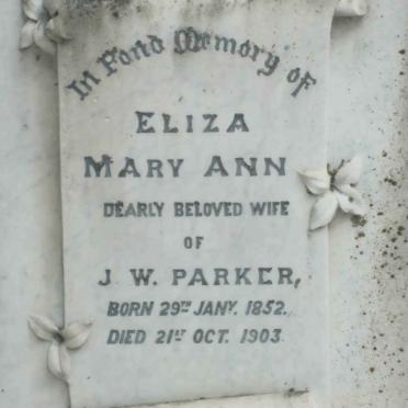 PARKER Eliza Mary Ann 1852-1903