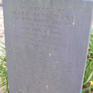 WARD Mary Jane -1860 :: WARD Anna -1961 :: WARD Henrietta -1861