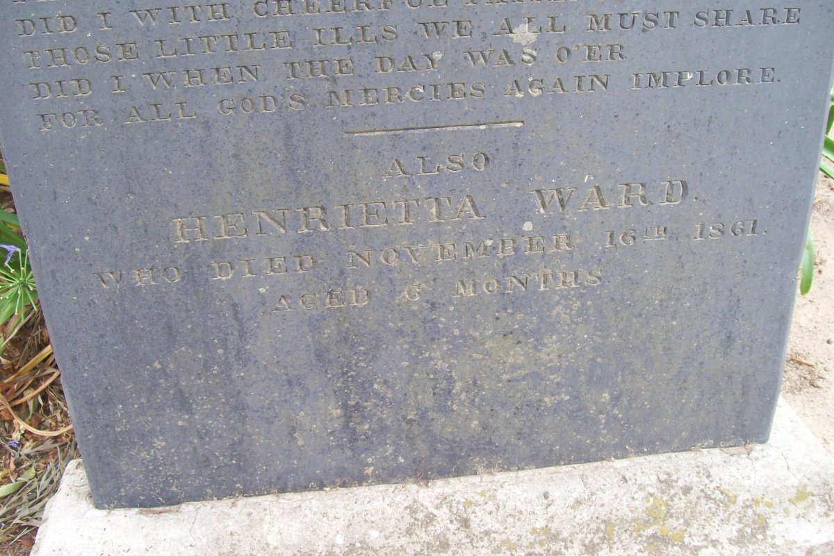 WARD Henrietta -1861