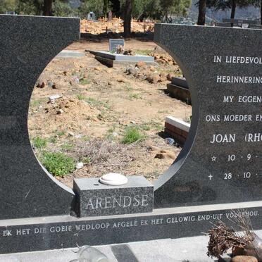 ARENDSE Joan 1938-1992