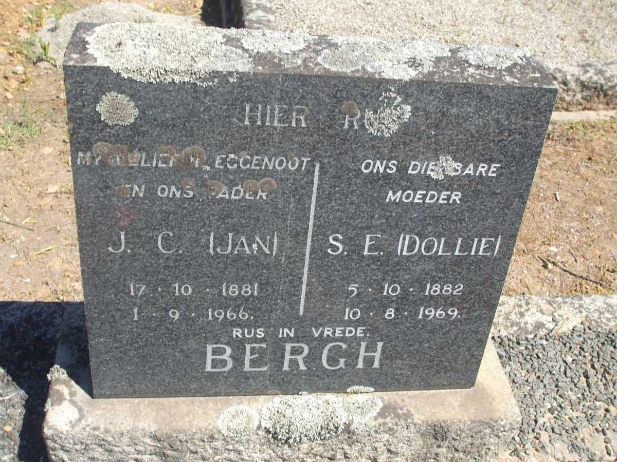 BERGH J.C. 1881-1966 &amp; S.E. 1882-1969