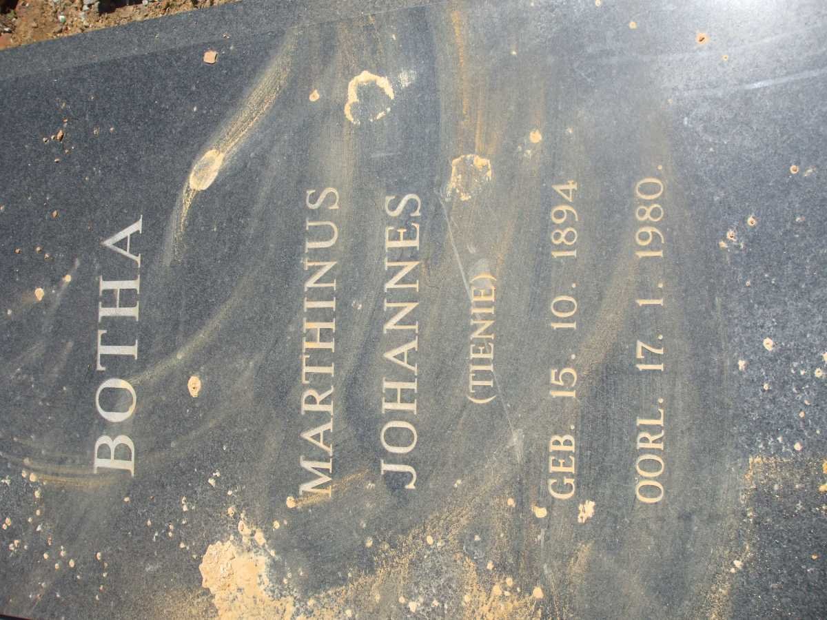 BOTHA Marthinus Johannes 1894-1980