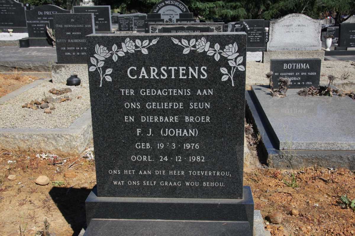 CARSTENS F.J. 1976-1982