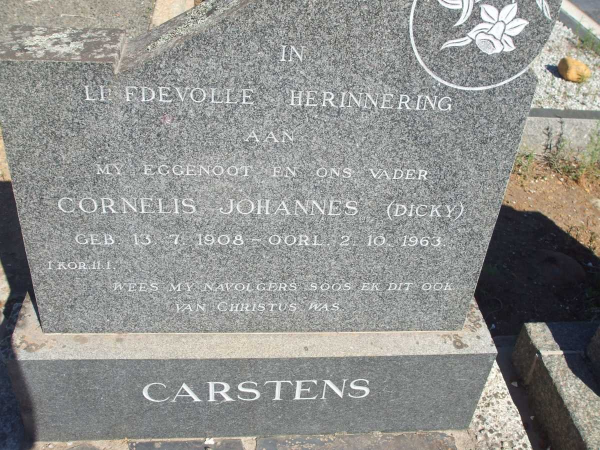 CARSTENS Cornelis Johannes 1908-1963