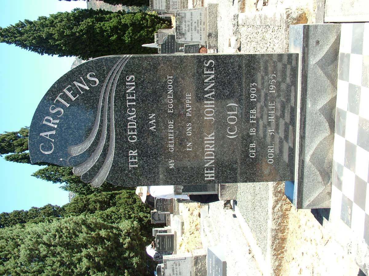 CARSTENS Hendrik Johannes 1903-1955