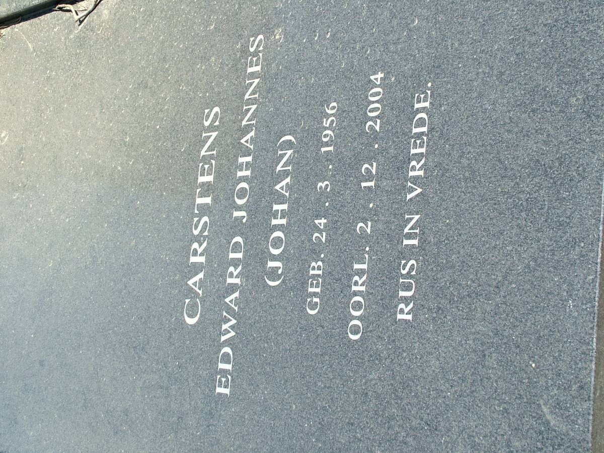 CARSTENS Edward Johannes 1956-2004