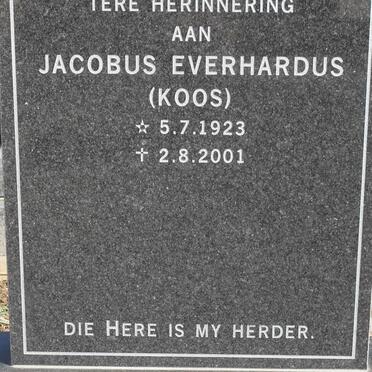 CARSTENS Jacobus Everhardus 1923-2001