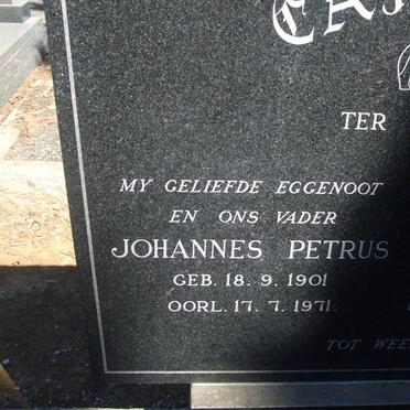 CARSTENS Johannes Petrus 1901-1971 &amp; Susanna Johanna 1910-2003