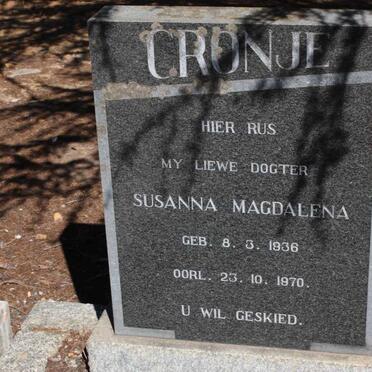 CRONJE Susanna Magdalena 1936-1970