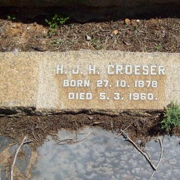 CROESER L.A. 1877-1961 &amp; H.J.H. 1878-1960