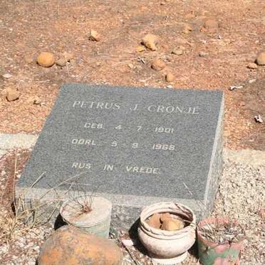 CRONJE Petrus J. 1901-1968