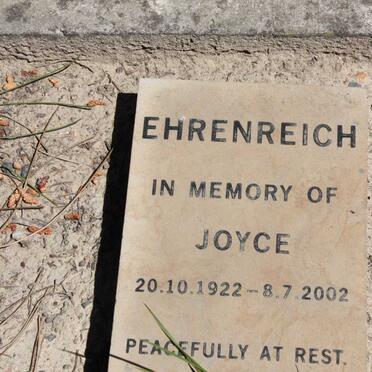 EHRENREICH Joyce 1922-2002