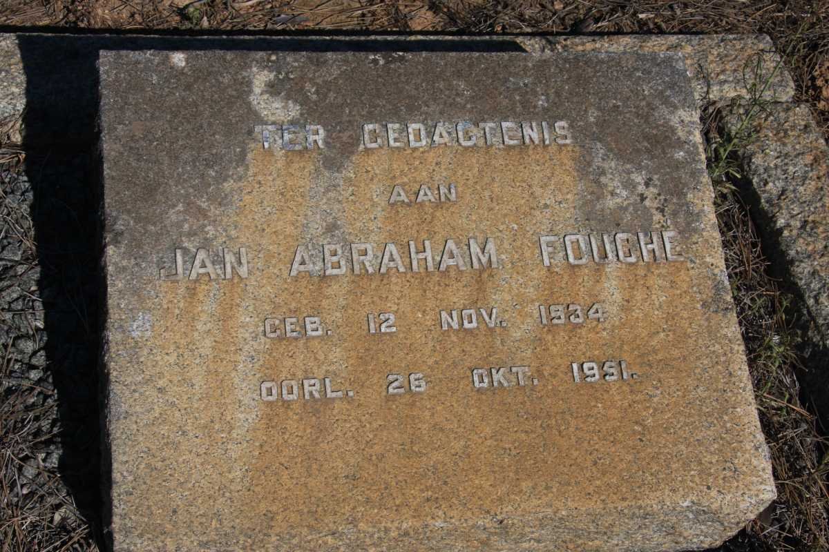 FOUCHE Jan Abraham 1834-1951 :: VISSER J. -1952
