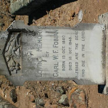 FOBIAN Carl W.F. 1860-1948 &amp; Mary Ann CHANDLER 1860-1938