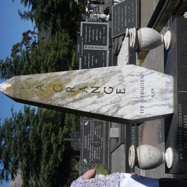 GRANGE Pieter Johannes, la 1948-1983