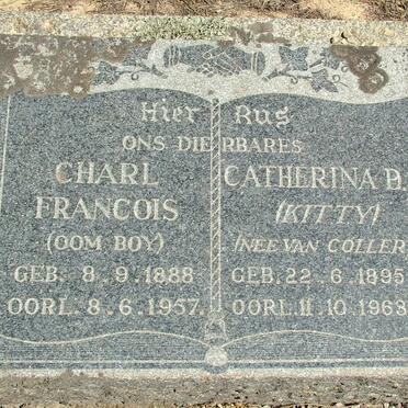 HAASBROEK Charl Francois 1888-1957 &amp; Catherina D. VAN COLLER 1895-1963