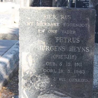 HEYNS Petrus Jurgens 1911-1963