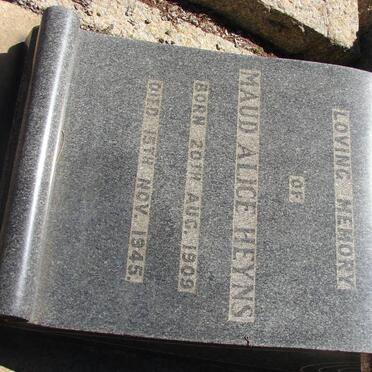 HEYNS Maud Alice 1909-1945