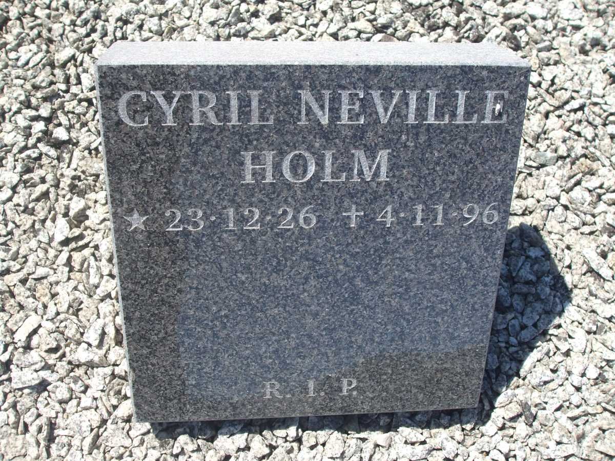 HOLM Cyril Neville 1926-1996