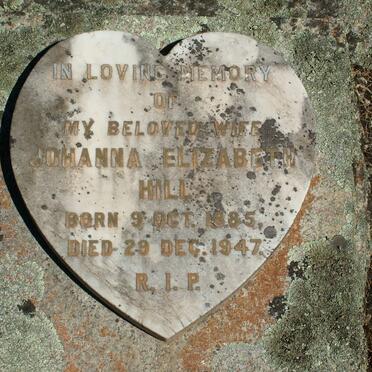 HILL Johanna Elizabeth 1885-1947