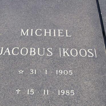 JOOSTE Michiel Jacobus 1905-1985 &amp;  Anna Catharina Philippa 1903-1984