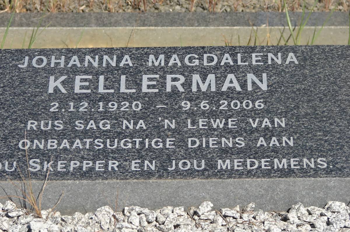 KELLERMAN Johanna Magdalena 1920-2006