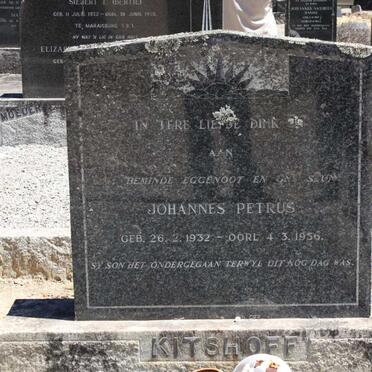 KITSHOFF Johannes Petrus 1932-1956