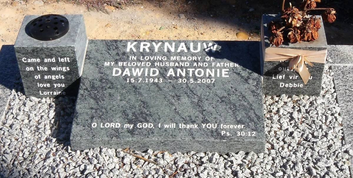 KRYNAUW Dawid Antonie 1943-2007