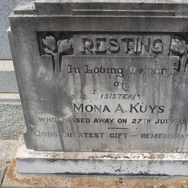 KUYS Mona A. -1944