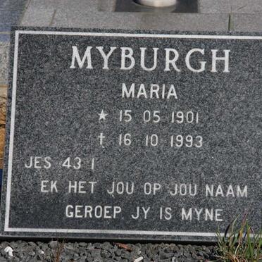 MYBURGH Maria 1901-1993