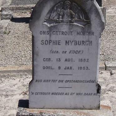 MYBURGH Sophie nee DE KOCK 1882-1953