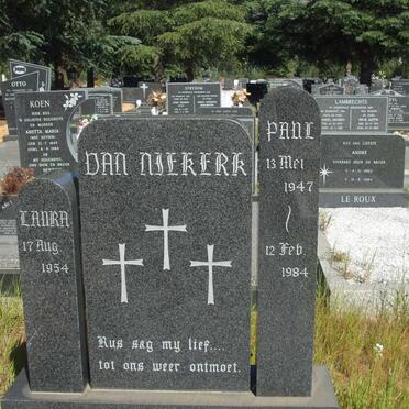 NIEKERK Pani, van 1947-1984 &amp; Laura 1954-