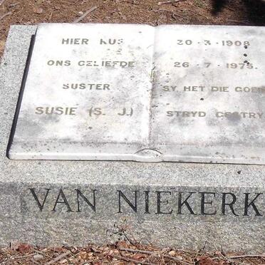 NIEKERK S.J., van 1908-1975