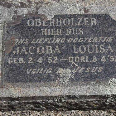 OBERHOLZER Jacoba Louisa 1952-1952