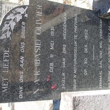 OLIVIER N.A.K. 1931-1952