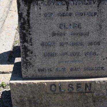 OLSEN Clare nee COSTAN 1908-1956