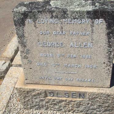 OLSEN George Allen 1881-1959